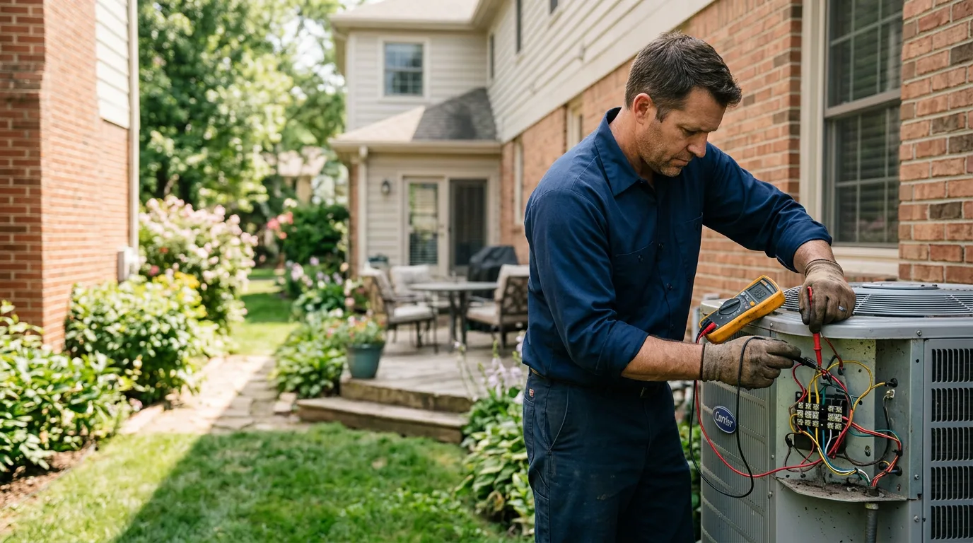 HVAC technician working near Plainwell, MI